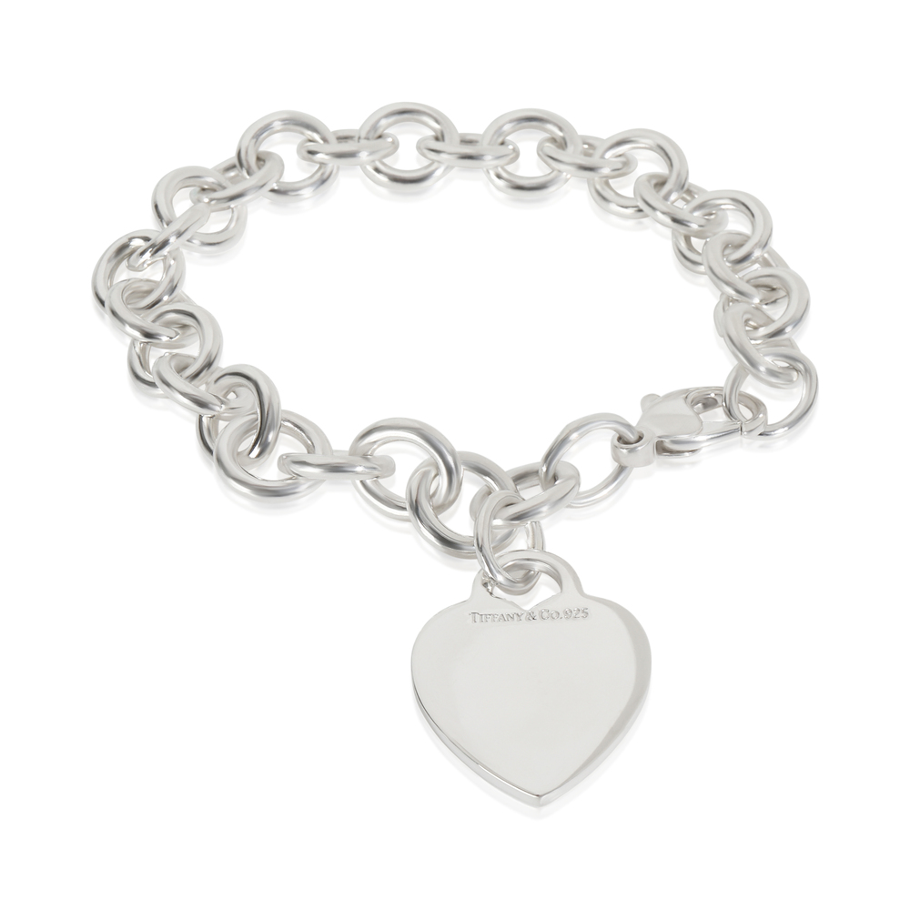 Tiffany & Co. Sterling Silver Heart Tag Bracelet